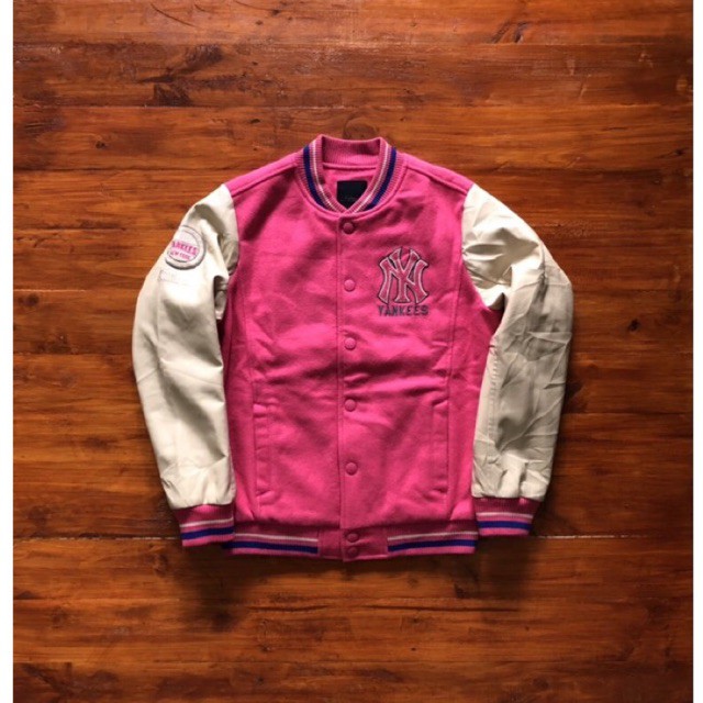 VARSITY WOOL DAN TANGAN KULIT (OSCAR) MLB SECOND