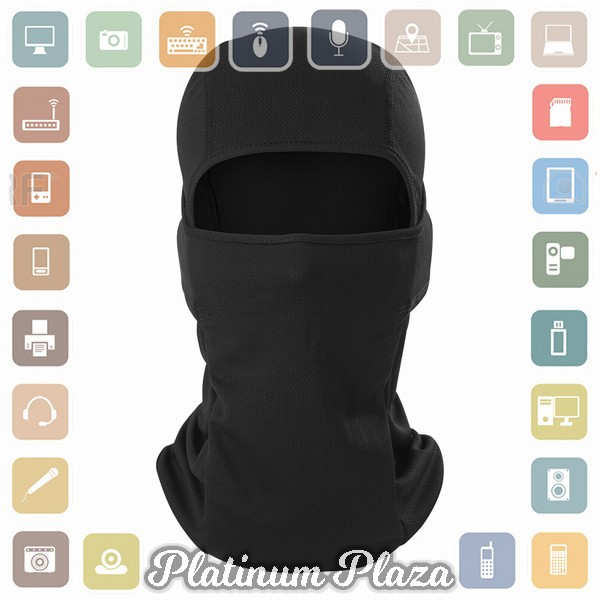 CISE Masker Motor Balaclava Full Face Polyester Fabric Windproof Anti UV - BE01 - Black`2SE6TL-