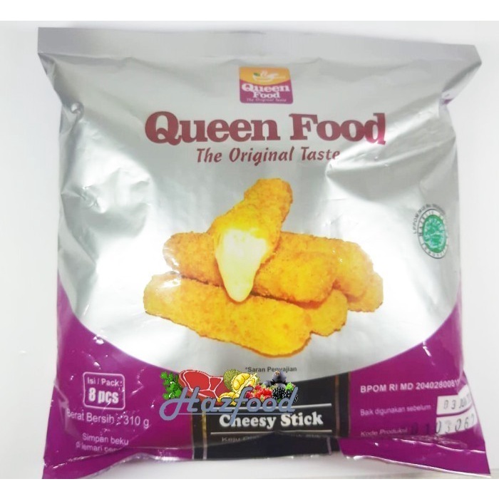 

Queen Food Cheesy Stick / Stik Isi Keju Mozzarella - 310 Gram