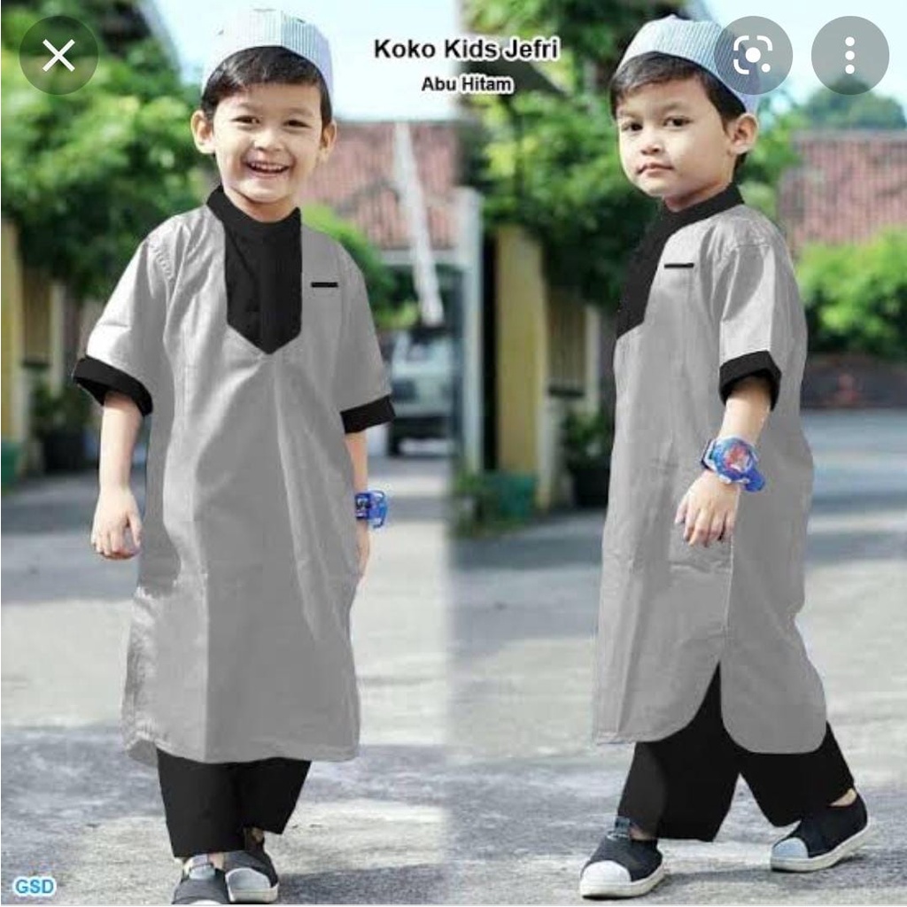 koko anak jefri 1-12thn / baju koko anak