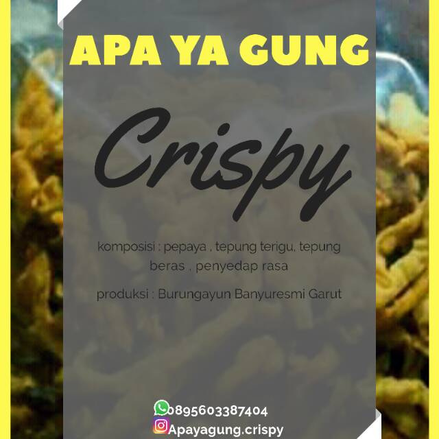 

Apa ya gung (pepaya crispi