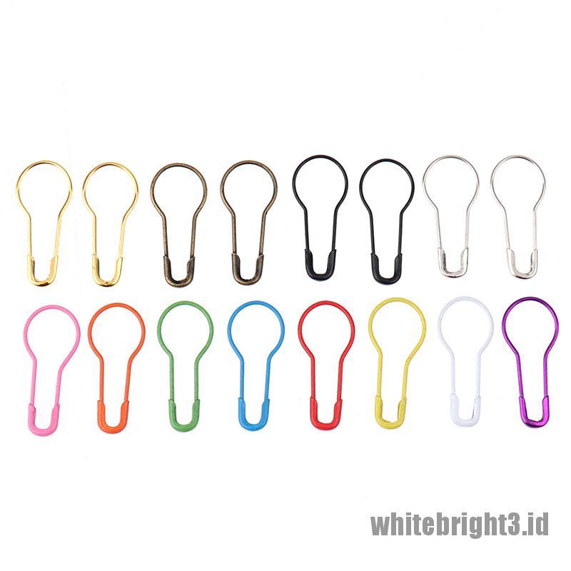 ❤White3 Warna Putih❤ 100pcs Jarum Klip Untuk Merajut Pakaian