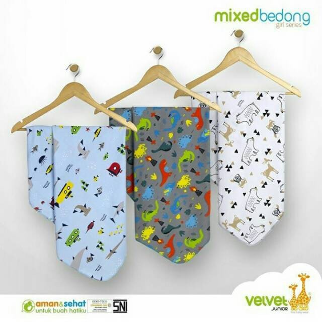 Velvet Bedong Bayi Motif isi 3