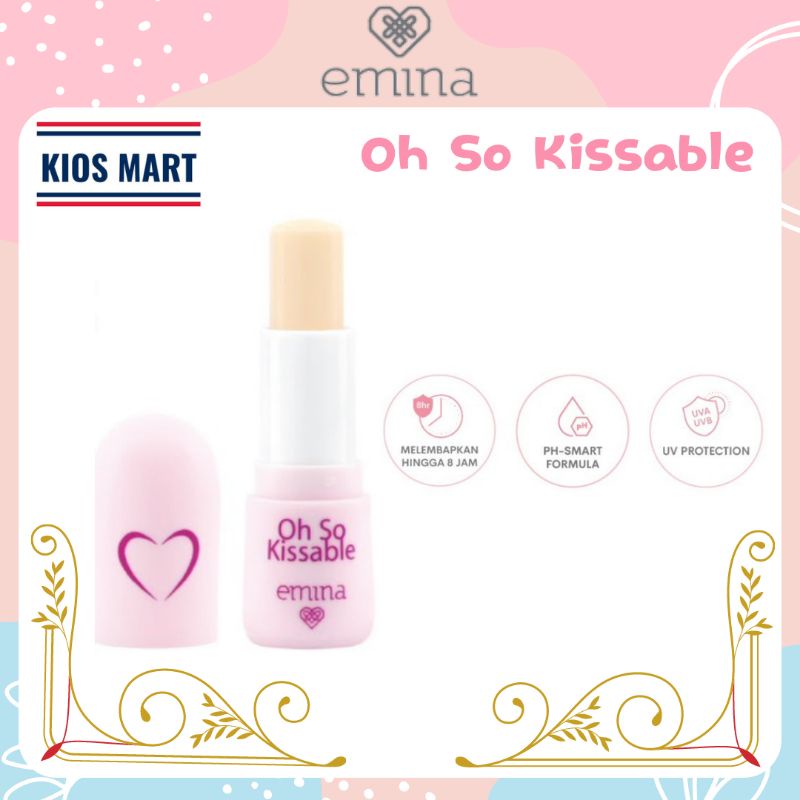 Emina Oh So Kissable Tinted Balm Stick 3,4g | Lip Balm | Pelembab Bibir