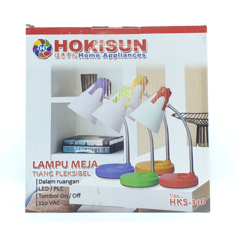 HKS-316 Hokisun Lampu Meja Belajar Baca &quot;Tanpa Led&quot; ATAU &quot;Dengan Led&quot;