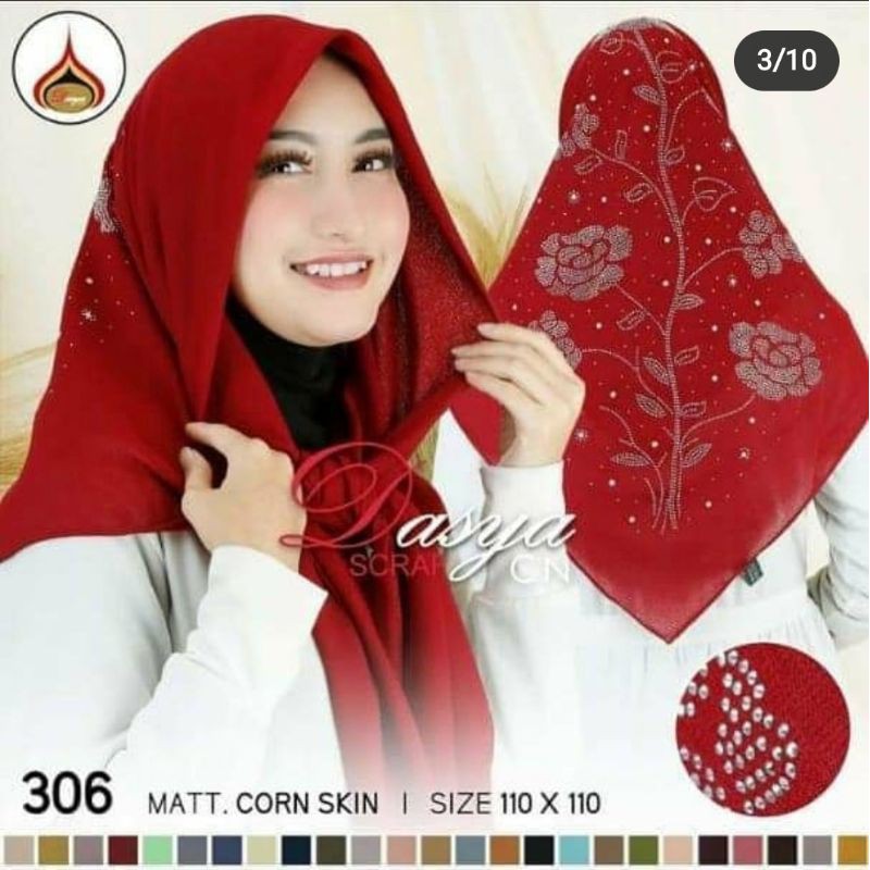 hijab payet murah grosir / hijab mute swarovski glamour / Hijab Segi Empat mute / Jilbab SegiEmpat m