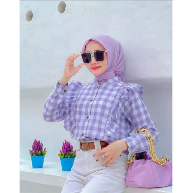 Una top atasan baju wanita blouse kekinian