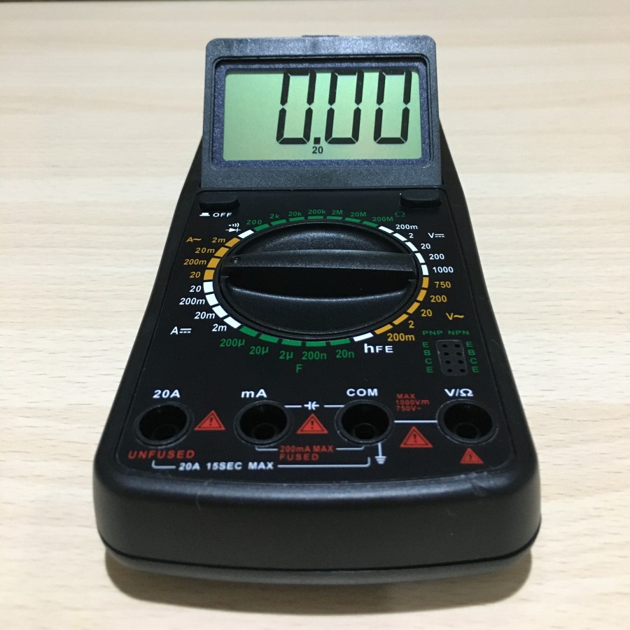 MULTIMETER DIGITAL TESTER MULTITESTER AVOMETER WINNER DT-9205A