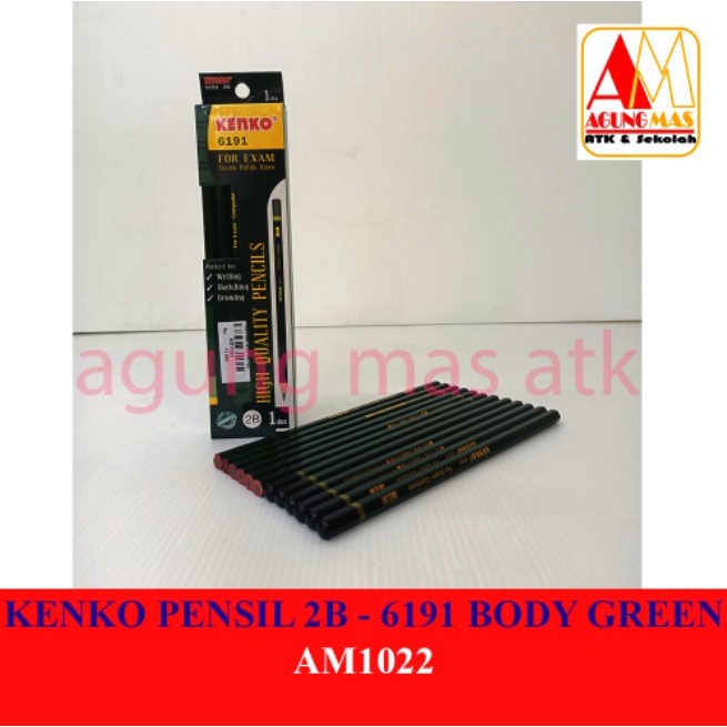 

KENKO PENSIL 2B-6191 BODY GREEN