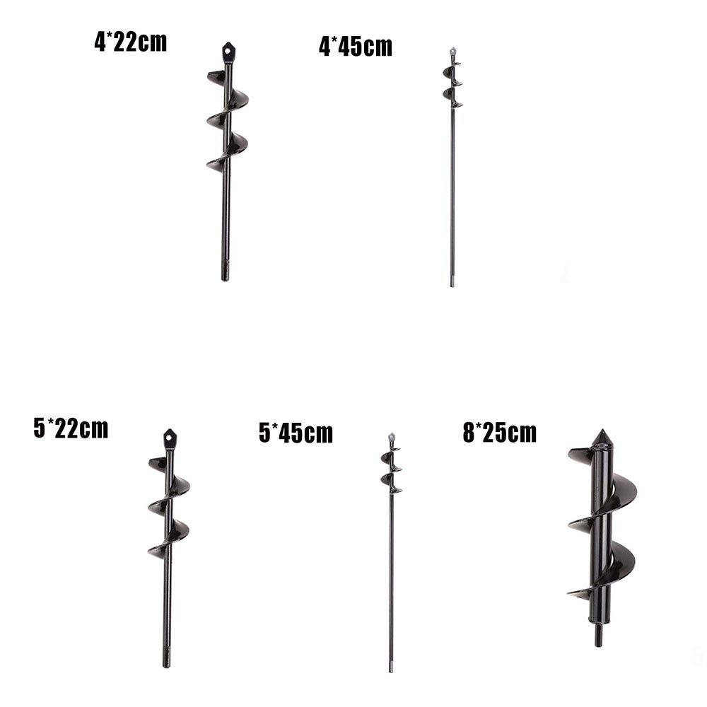 QUINTON Auger Berbagai Ukuran Tanam Planter Flower Earth Drill Perlengkapan Berkebun Bor Tanah