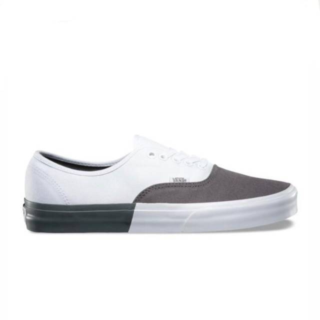 vans authentic blocked pewter true white