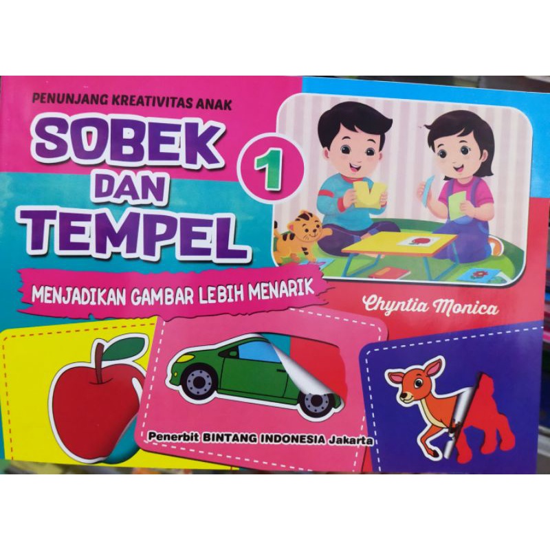 

Buku Menempel dan Mengenal Benda bentuk kreativitas kerajinan