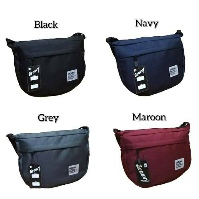 Slingbag Groovy / Tas Selempang Cowo / Waistbag / Slingbag