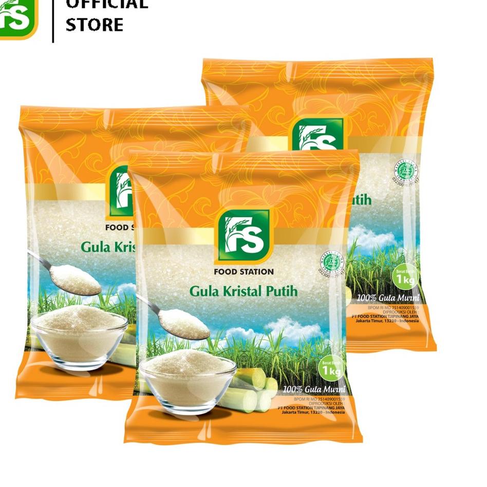 

Big Sale - Food Station -FS Gula Pasir 3pcs @1kg