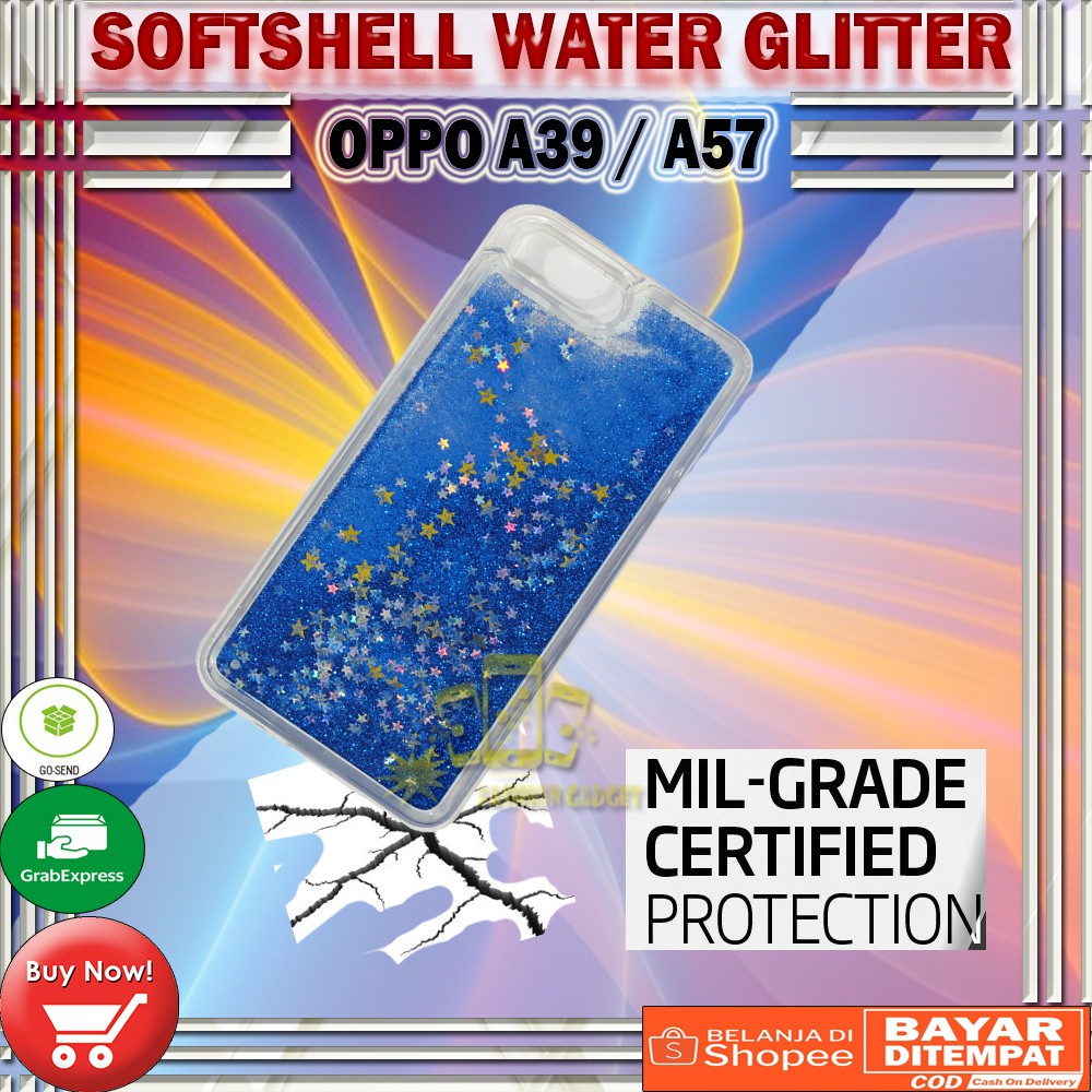 (Random) Silikon Oppo A39 / A57 Water Glitter Auarium Casing / Case / Jelly Case / Silicone Oppo A57