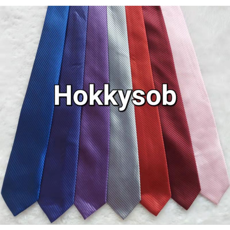 Dasi Salur IMPORT 3inch 8cm abu tua navy gold tua muda coklat tua coklat muda hijau tua coklat bata wisuda wedding seragam kantor