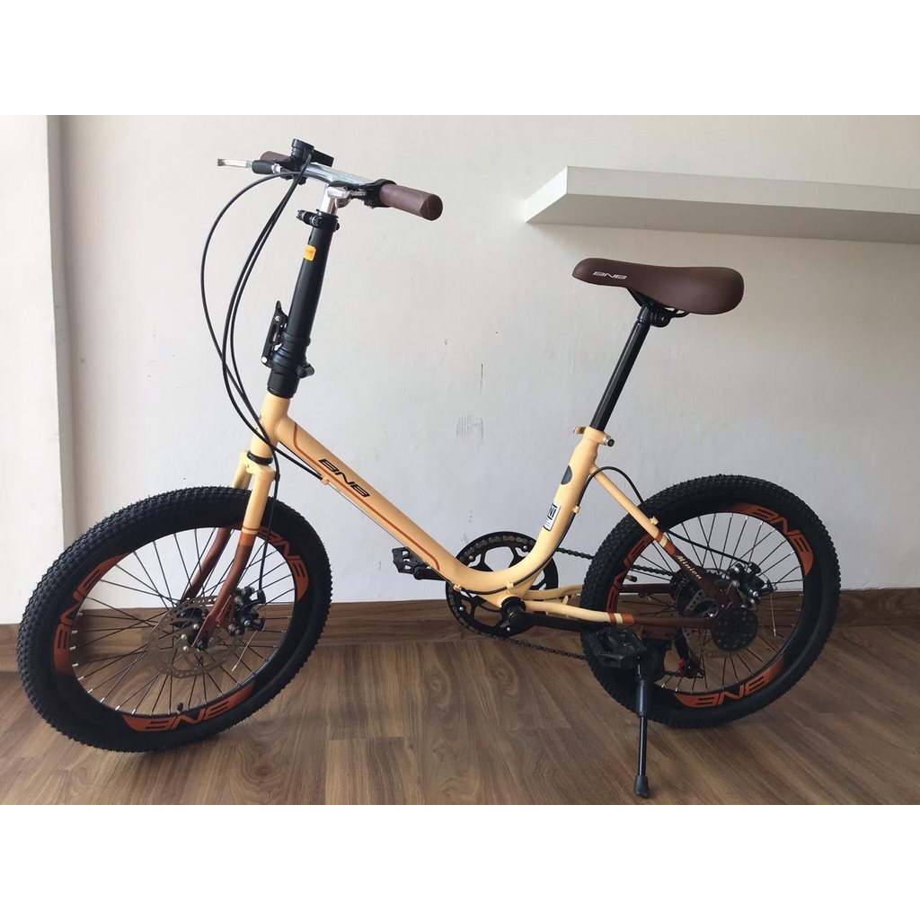Sepeda Minion 20 BNB 6 speed lipat stang legend mini folding bike rem cakram disckbrake SNI-3