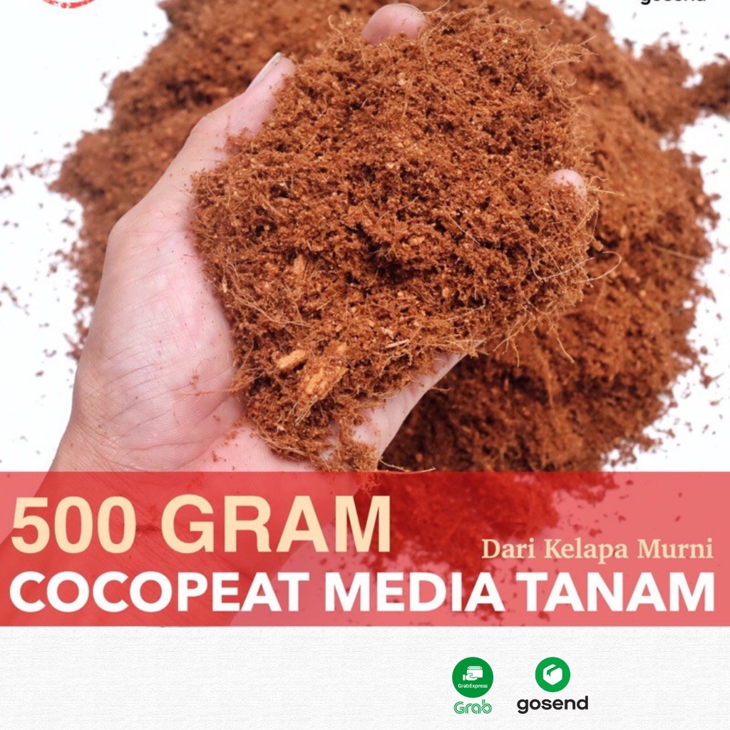 Kokopit Serbu Sabut Kelapa 500 Gram Coco Peat Premium Media Tanam - Serbuk Kelapa Cocopeat - Kokopit Hidroponik