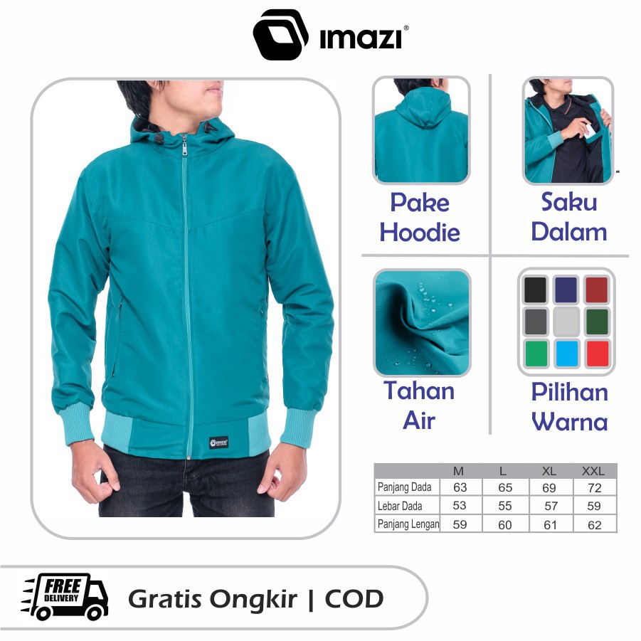 (JAKET ANTI AIR) Jaket Parasut Original Imazi Waterproof Tosca Anti Air