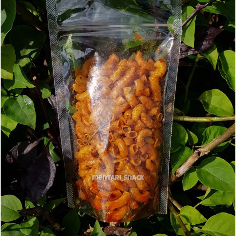 

Makaroni Bantet Pedas Daun Jeruk Kriuk Cabe Asli 100 Gram