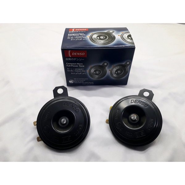 Klakson Denso Compact Disc Horn Set 12v Original + Kabel relay set MX relay bosch asli