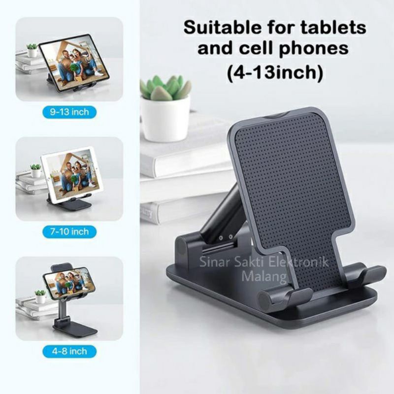 Stand Holder HP Tablet Lipat / Dudukan Tatakan Hp Universal Di Meja Handphone Malang Murah