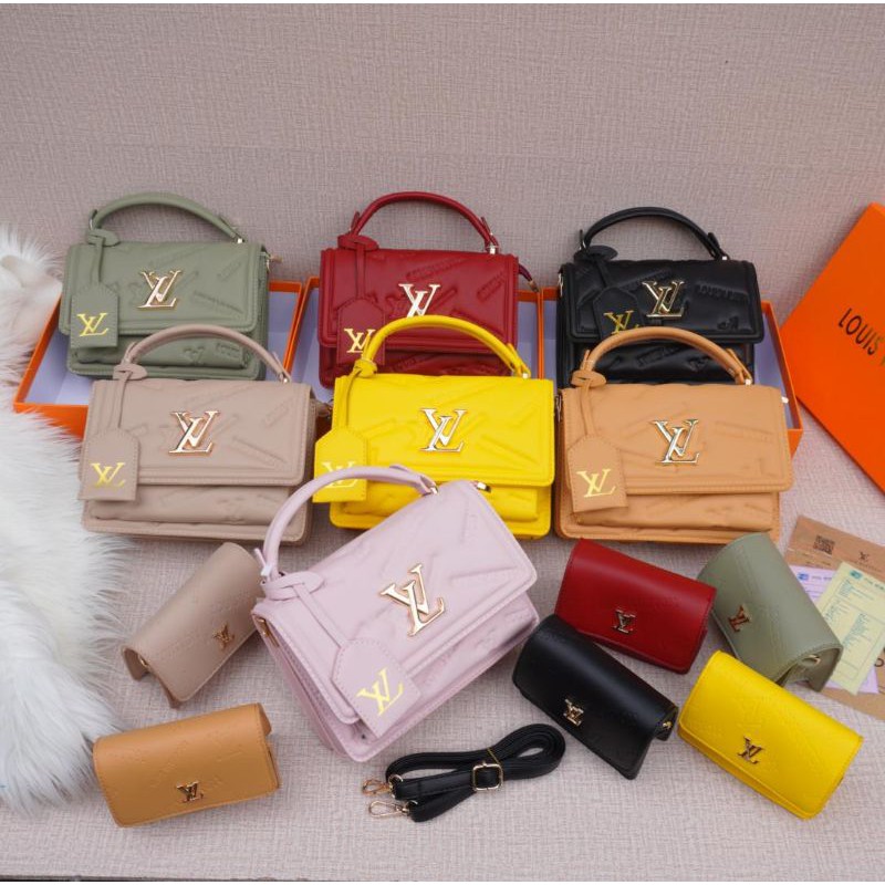 tas wanita Lv 5213 set dompet