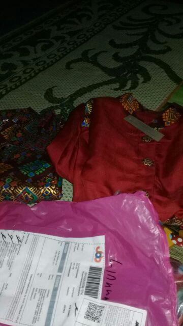 Bg - Batik Couple Keluarga Arabella / Couple Gamis Family / Seragam Pesta / Monalisa Syarii Busui