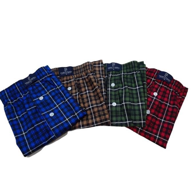 Hot Produk Boxer Freddy&Franco Kemeja Motif 3 Pcs Pack / Boxer Motif - Mix, S Tbk