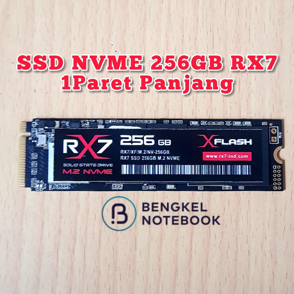 SSD M.2 NVME 256Gb RX7 1 Paret Panjang