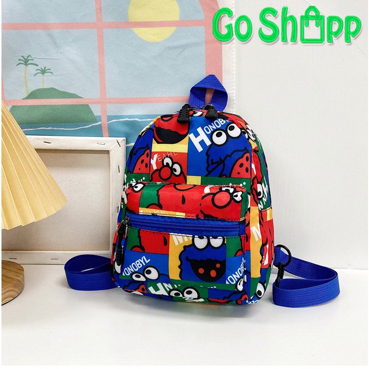 Tas Sekolah Anak Import - Tas Ransel Anak Motif Elmo Lucu Import - Tas Backpack Anak Karakter Elmo Lucu Terbaru - Tas Anak Laki Laki Perempuan [BK20]