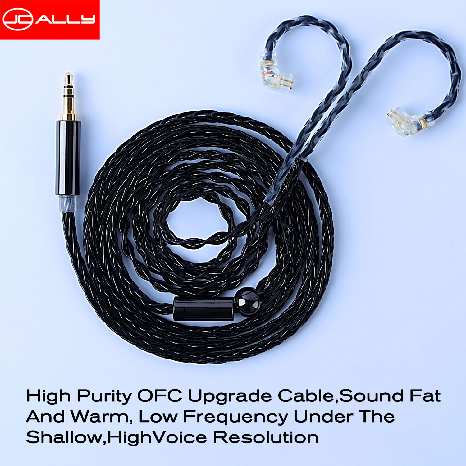 Jcally Jc08p Pro Black Ofc Oxygen Free Copper Upgrade Earphone Earbuds Cable Wire 0 78mm Mmcx For Kz Tfz Cca Shopee Indonesia