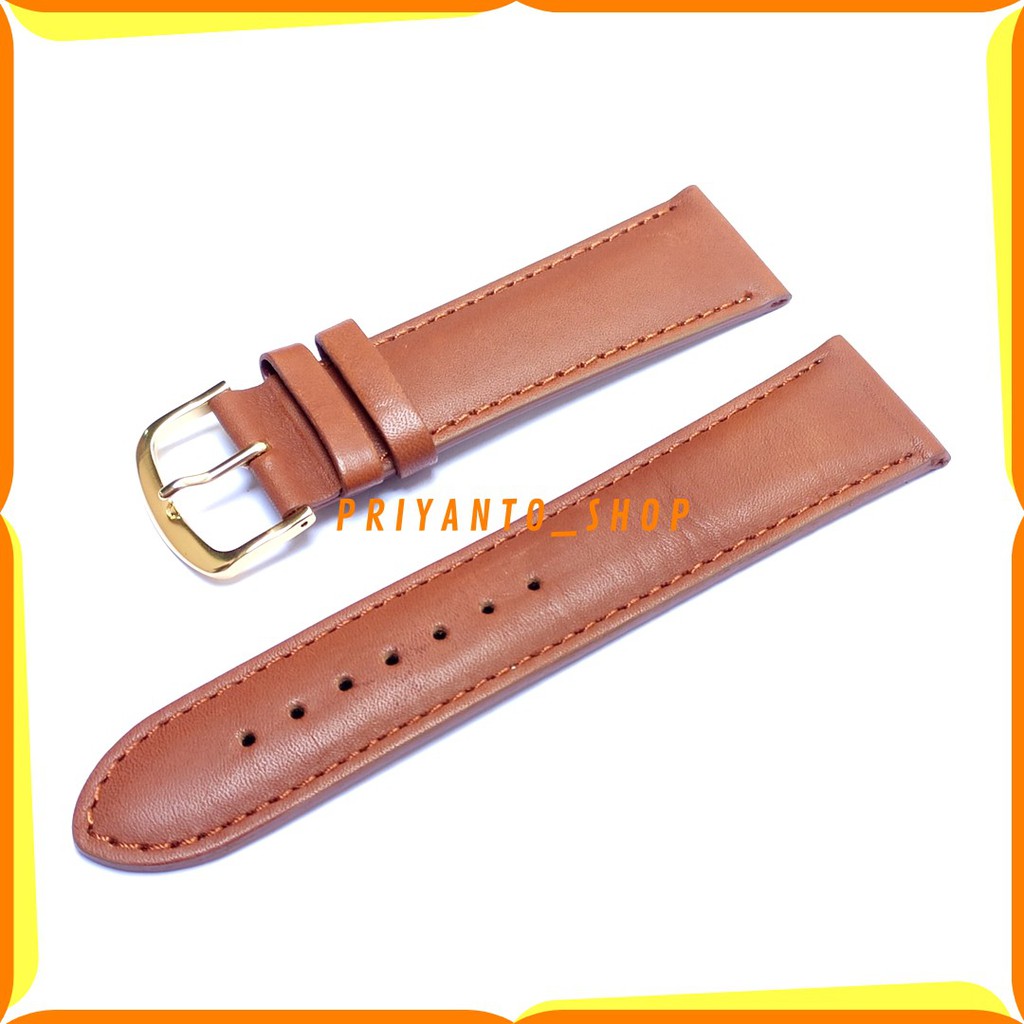 Tali Kulit Jam Tangan Asli 22mm Strap Watch Bend 22mm Tipis G22mm