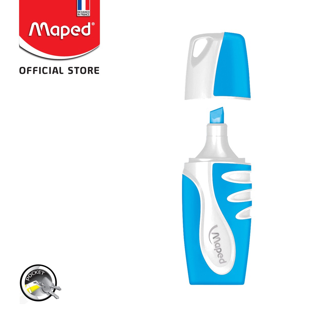 

Maped Highlighter Fluo Pep's Pocket Biru - Display