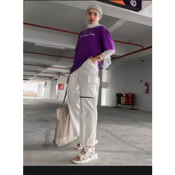 Zipper pants cargo