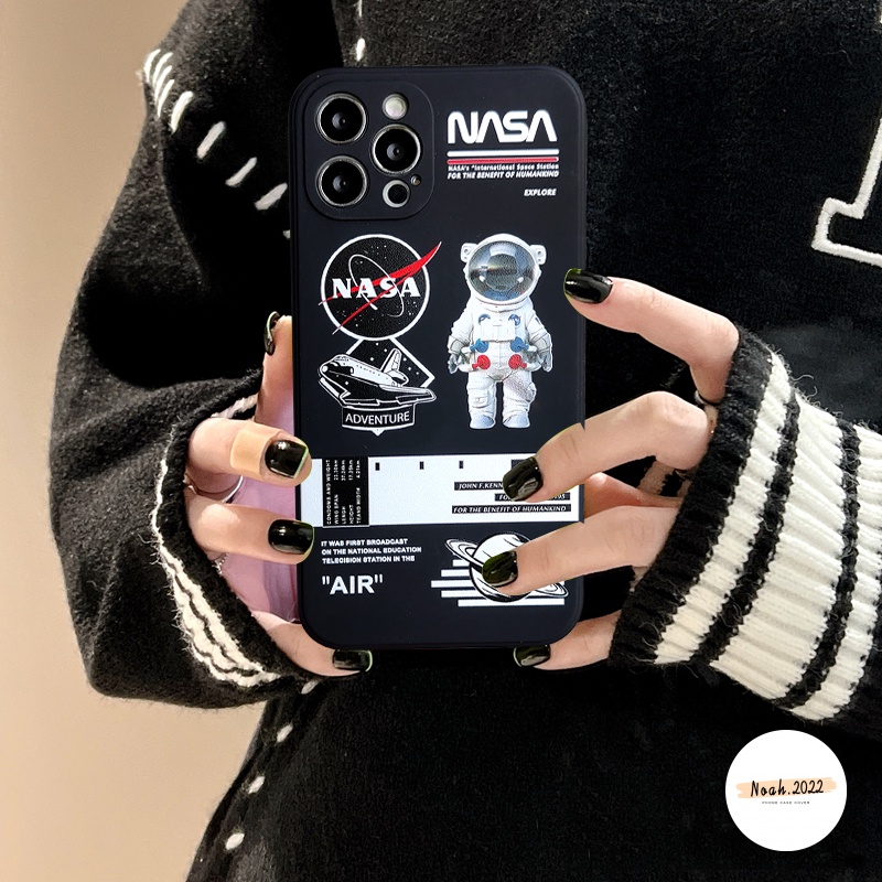 Soft Case TPU Desain Straight Eage NASA Astronaut Untuk Realme C25 C35 C31 C21Y C25Y C11 2021 8 C20 C21 6 6I 8pro C12 C25S 511 C15 Czo Czar 201 Czo Czo C1120 C21 6I 301