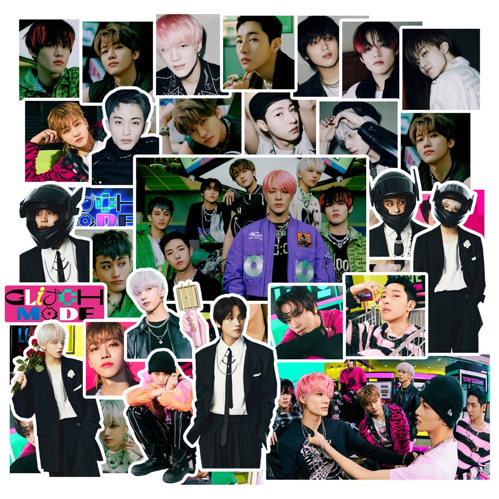 100pcs Stiker NCT DREAM Glitch Mode Anti Air Untuk Album Foto Idol Koleksi