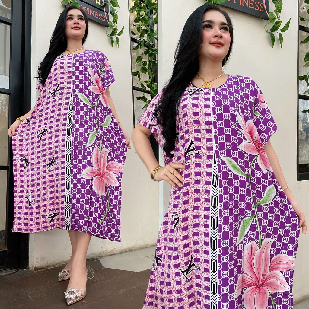 Daster lowo jumbo busui Lv bunga Daster Batik Murah Baju Tidur Batik Murah Adem Nyaman Daster Batik Pekalongan