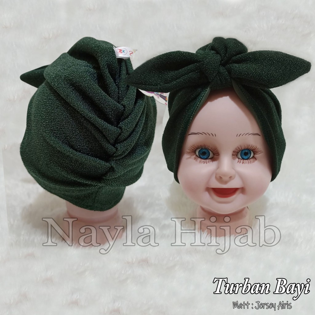 BISA COD-BEST SELLER TURBAN BAYI TERBARU PITA KUPU-KUPU NAYLA HIJA'B