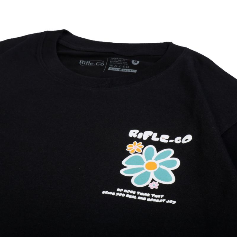 Rifle.co T-shirt White Flowers