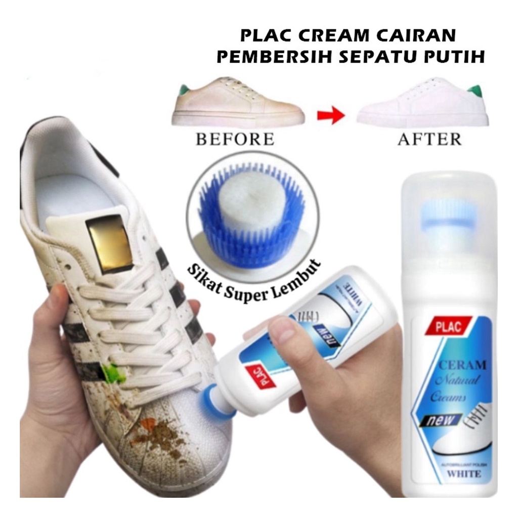 Cairan Pemutih  dan Pembersih Sepatu Putih / Polish Semir Krim Ajaib Penghilang Noda /Shoe Cleaner Sneakers Shoes Remover