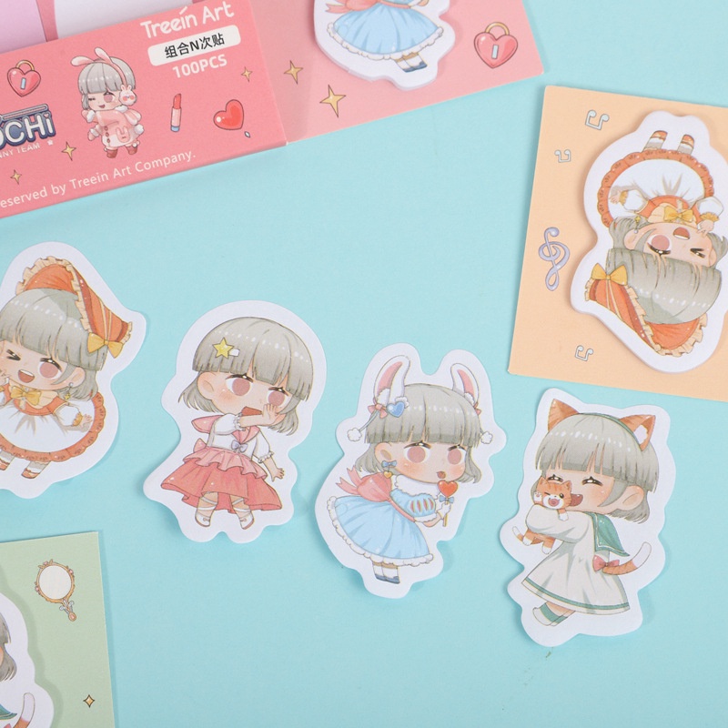 Sticky Notes Mochi Treein Premium Art Lucu