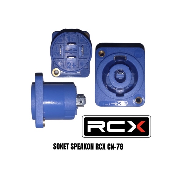 Socket Spikon RCX CN 78 original CN78 soket speakon spicon terbaik best seller