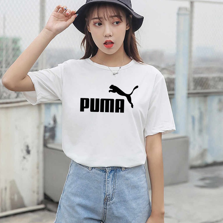 Kaos Puma | Baju Premium Combet 30s | Tee Atasan Wanita