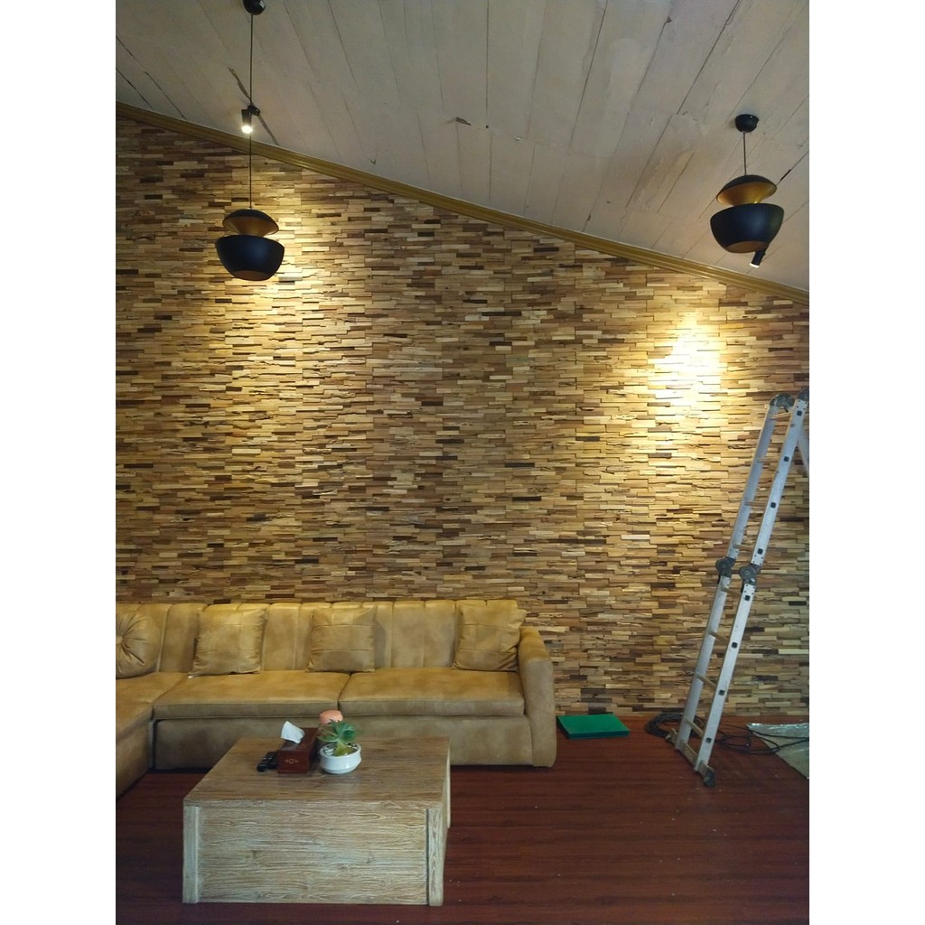 WALL PANEL JATI- WOOD PANEL ORIGINAL- HIASAN DINDING KAYU JATI