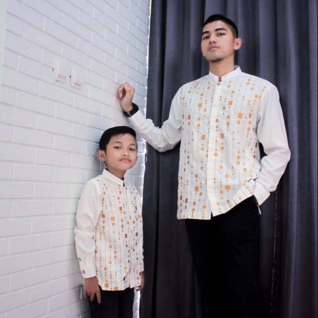 NEW. KOKO COUPLE AL HARAMAIN CP03. KOKO LENGAN PANJANG. KOKO PUTIH TULANG.