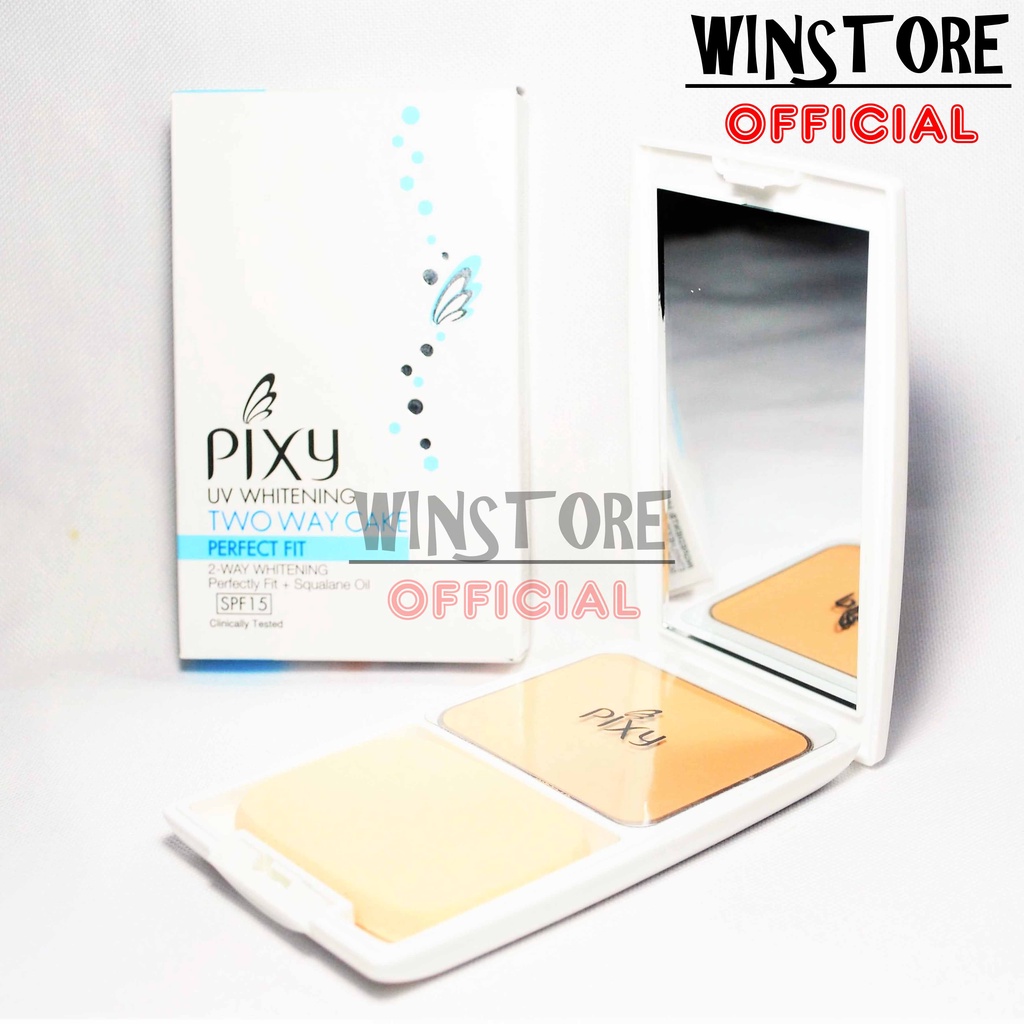 PIXY TWO WAY CAKE PERFECT FIT 12.2gr (Makeup Set Dengan Kaca) 100% ORIGINAL PRODUCT