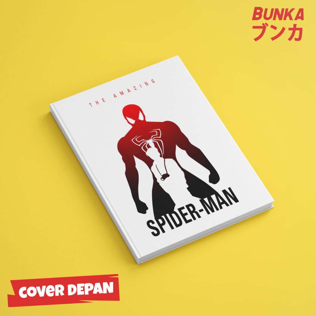 

Notebook Marvel Character Spiderman Hardcover A5 Buku Tulis Catatan Note Agenda Planner Jurnal