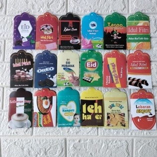 

Amplop lebaran unik motif snack/angpau idul fitri