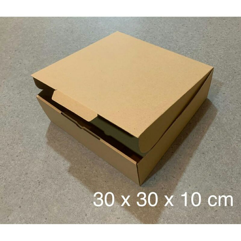 Jual KARDUS 30x30x10 DIE CUT KARTON COKLAT PACKAGING | Shopee Indonesia